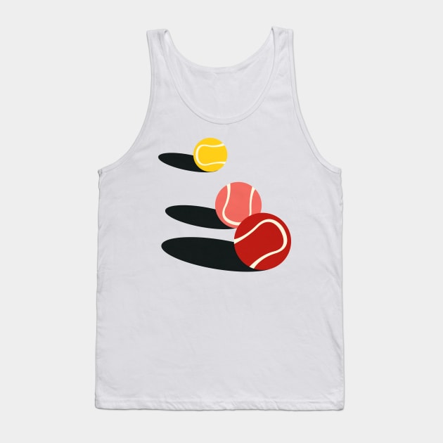 3 Tennis Balls Tank Top by Rosi Feist